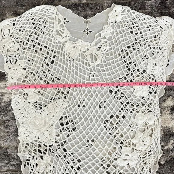 Free People Crochet Away Kaftan Size XS/S - Picture 13 of 16
